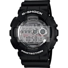 CASIO G-SHOCK GD-100BW-1 Basic Black Super Illuminator Men's Watch