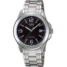 Casio Men's Analog Quartz Steel Watch MTP-1215A-1AD New with calendar