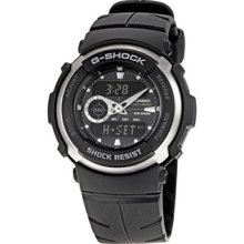 Casio Men's Watch G300-3av G-shock Ana-digi Black Street Rider Watch