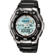 Casio Watches AQW101-1AV Sports Gear Watch with Fishing Mode-Moon Data