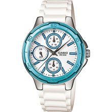 Casio Women's Core LTP1326-2AV Silver Resin Quartz Watch with Whi ...