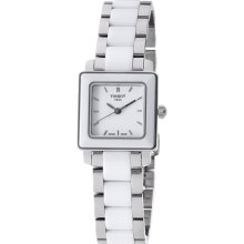 Cera Women's Quartz Square Watch - White Dial