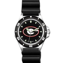 Challenger University Of Georgia Watch with Black Rubber Bracelet