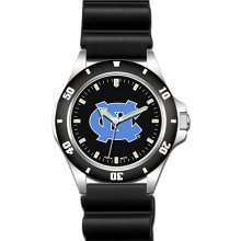 Challenger University Of North Carolina Watch with Black Rubber Bracelet