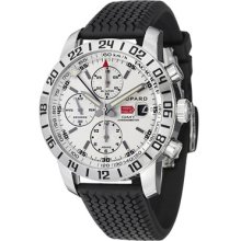 Chopard Watches Men's Miglia 2005 Silver Dial Black Rubber Black Rubb