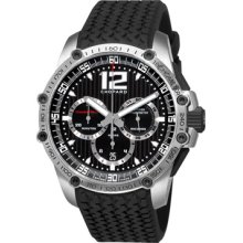 Chopard Watches Men's Miglia Classic Black Designed Dial Black Rubber