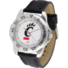 Cincinnati Bearcats UC Mens Leather Sports Watch