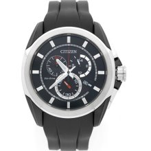 Citizen AT0831-04E Mens Eco-Drive Black Dial Rubber band