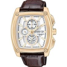 Citizen Eco-Drive Chronograph Rose- Gold Mens Watch CA0093-01A