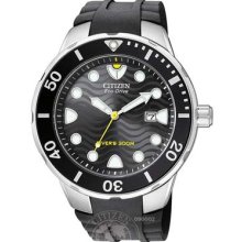 Citizen Eco-Drive Mens 300 Meter Professional Diver Black BN0070-09E