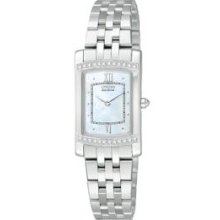 Citizen Eco Drive Women's EG3120-52D Stiletto Pearl Dial Watch