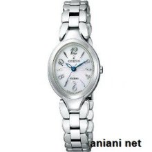 Citizen Lineup Exceed Eco-drive Ladies Ex2040-55a Silver X White Watch