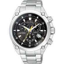 Citizen Mens Alarm Chronograph Perpetual Calendar Stainless BL5380-58E