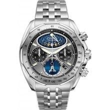 Citizen Signature Eco-Drive Flyback Moonphase Mens Watch AV3000-56H