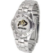 Colorado Buffaloes CU Womens Steel Sports Watch