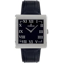 Corum Buckingham Steel Black Mens Watch 157 181 20 0001 BN44