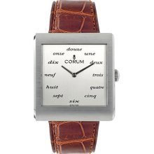 Corum Buckingham Steel Brown Mens Watch 138 181 20 0002 BA44