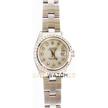 Datejust 69174 Steel Oyster Band MOP Diamond Dial & Bezel