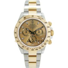 Daytona Stainless Steel & Gold Model 116523 Champagne Face