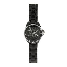 Designer Inspired Midnight Black Fashion CZ Watch