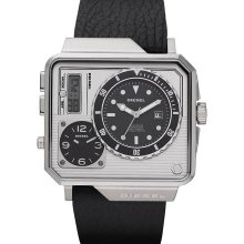 Diesel DZ7242 Men's Large GunMetal Retro Rectangular Multi Movement Watch