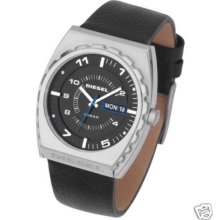 Diesel Watch Black Dial, Blackleather Band Dz1181