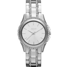 DKNY Crystal Detail Bracelet Watch Silver