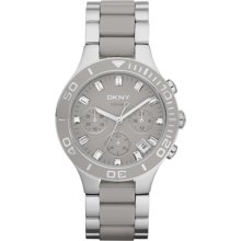 Dkny Ladie's Sexy Ceramic Grey Chronograph Hot Watch Ny8505