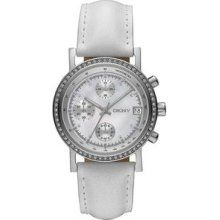 DKNY Leather Chronograph Ladies Watch NY8341