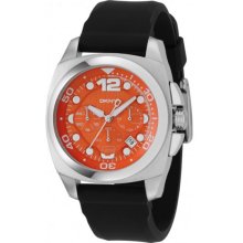 DKNY NY1446 Men's Quartz Orange Dial Chronograph Watch