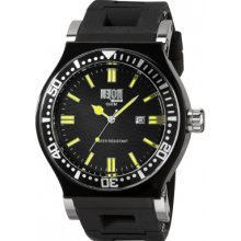 DN01-15 Dilligaf Mens Neon Black Yellow Watch