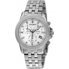 DS3307-206 Dilligaf Ladies Chronograph Crystals White Watch