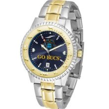 East Tennessee State Bucs Men's Stainless Steel and Gold Tone Watch