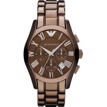 Emporio Armani Brown Ion Chronograph Mens Watch AR1610