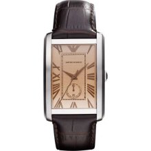 Emporio Armani Leather Mens Watch