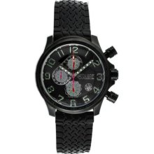 Equipe Hemi Men's Watch with Black Rubber Band and Silver Hand