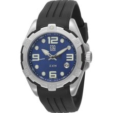 ESQ 07301320 Men's Torrent Stainless Steel Blue Dial Rubber Strap Watch