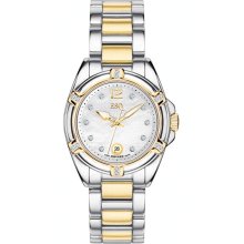 ESQ by Movado Two Tone 22 Diamond Mother-of-Pear?l Dial Women's Watch 07101308