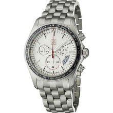 ESQ Men's Stainless Steel Criterion Chronograph White Dial 07301310