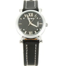 EYKI W8391AG Fashionable Woman's Wrist Watch (Black)