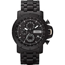 Fossil Black Chronograph Mens Watch JR1266