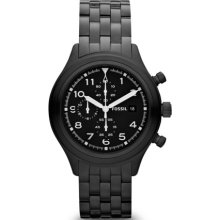 FOSSIL FOSSIL Compass Chronograph Stainless Steel Watch - Black