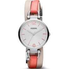 Fossil Georgia Coral and White - Fossil Watches