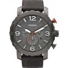 Fossil Men's Chronograph Leather Strap JR1419 Watch