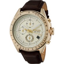 Fossil Men's Off White Dial Watch DE5004