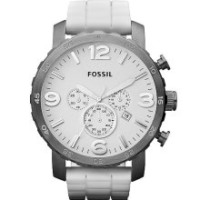 Fossil Nate Watch In White