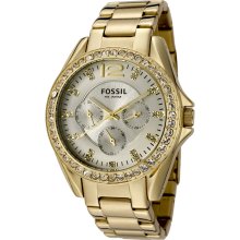 Fossil Women's Riley Yellow Dial Watch ES2421