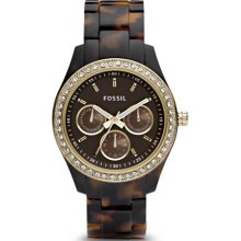 Fossil Women's Stella Brown Dial Watch ES2795