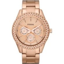 Fossil Women's Stella Pink Dial Watch ES3003