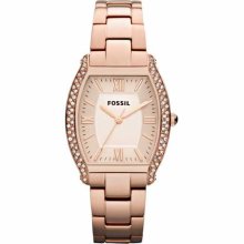 Fossil Women's Wallace ES3175 Rose-Gold Stainless-Steel Analog Quartz